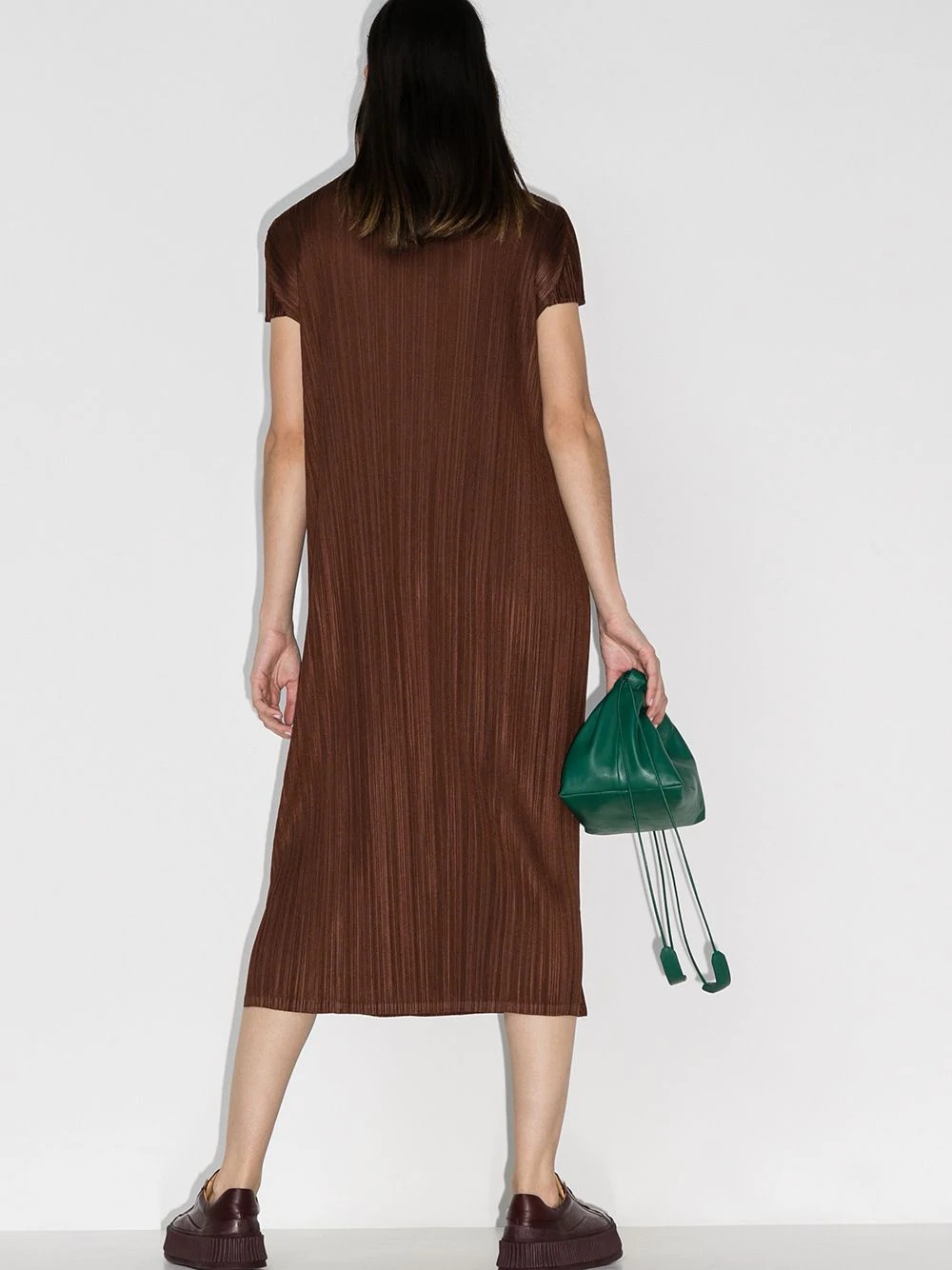 pleated midi dress - 3