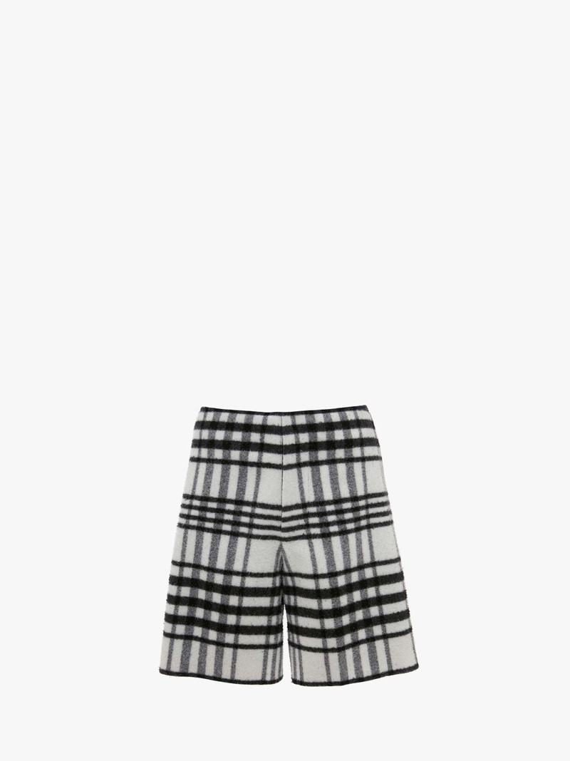 TARTAN CHECK WIDE LEG SHORTS 1