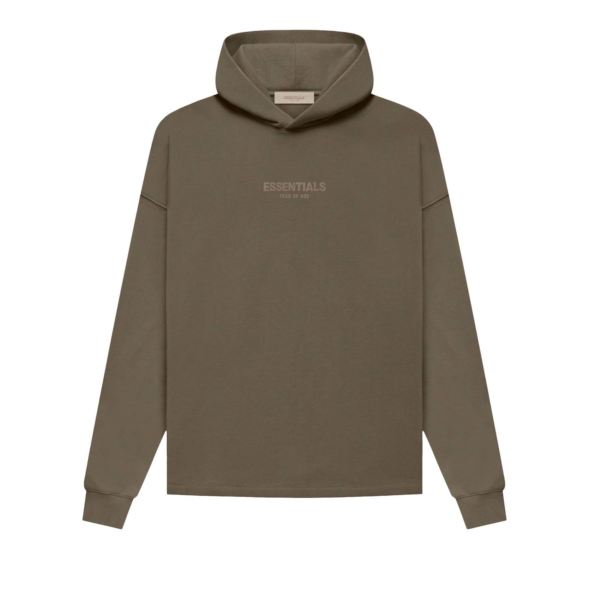 Fear of God Essentials Relaxed Hoodie 'Wood' - 1