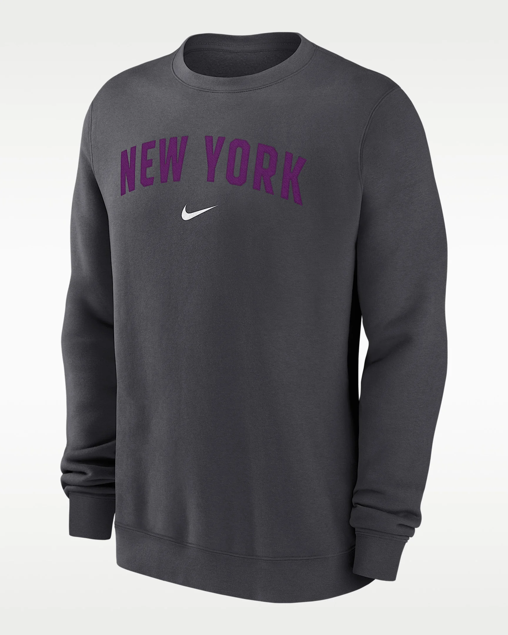 New York Mets 2-Hit Men's Nike MLB Pullover Crew - 1