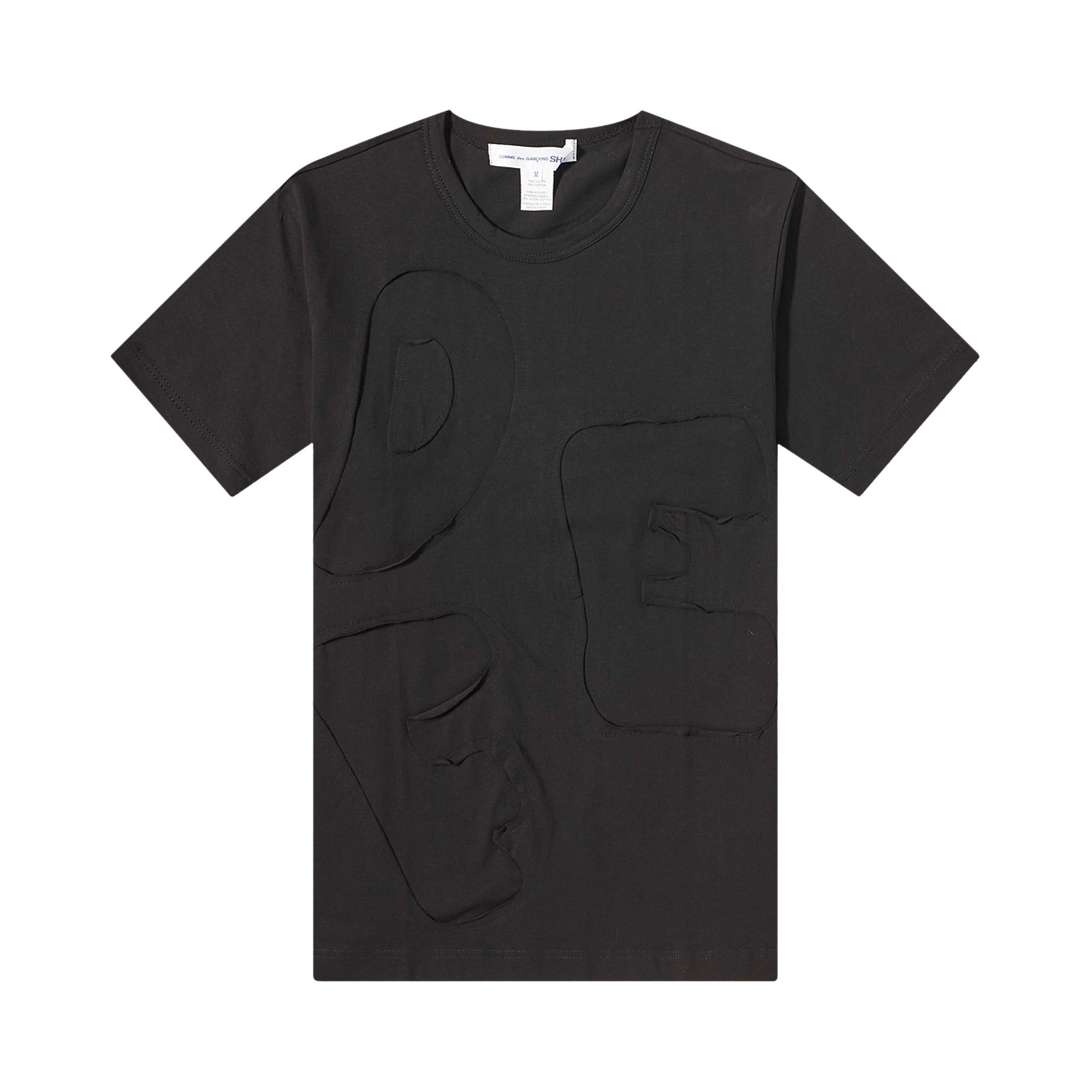 Comme des Garçons SHIRT Cut Out T-Shirt 'Black' - 1