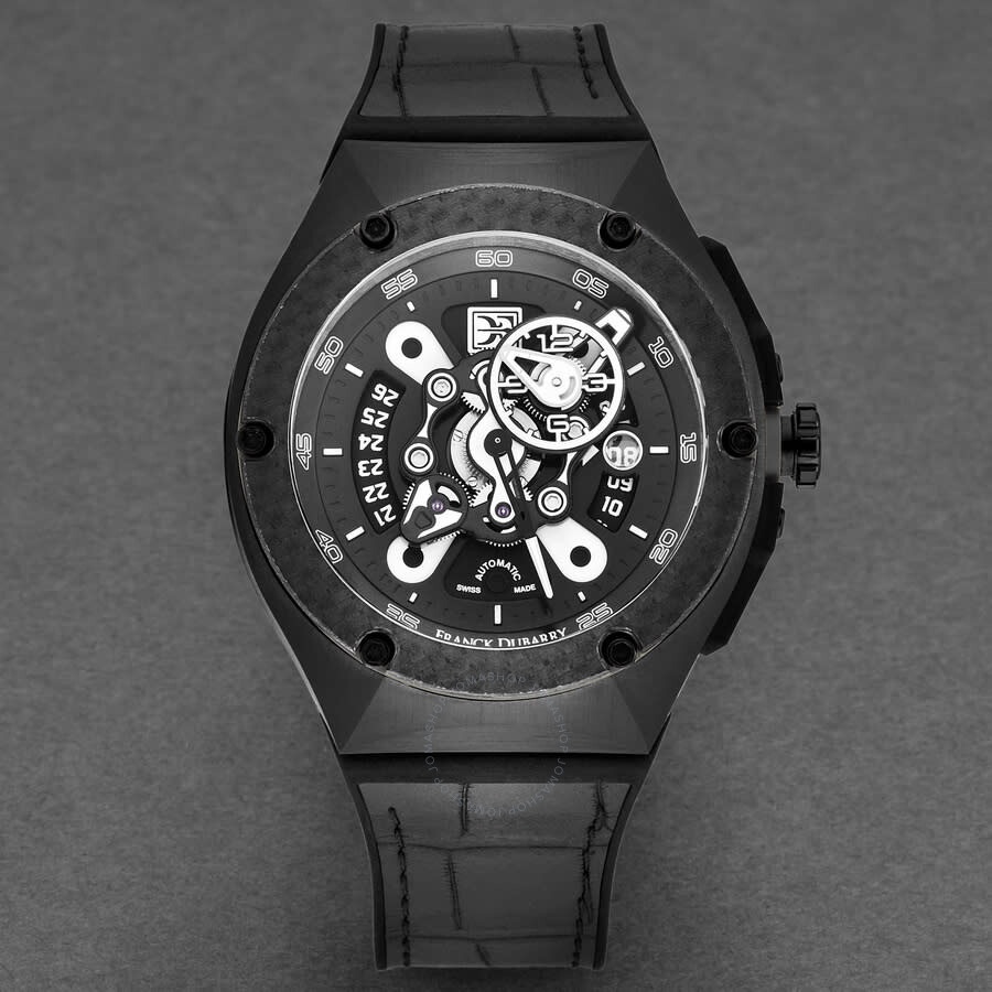 Franck Dubarry - Franck Dubarry Crazy Wheel Automatic Black Dial Men's Watch CW-04-05 - 4