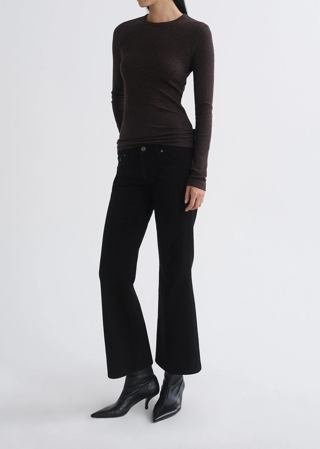 DELPHI SLIM TEE IN GANACHE - 1