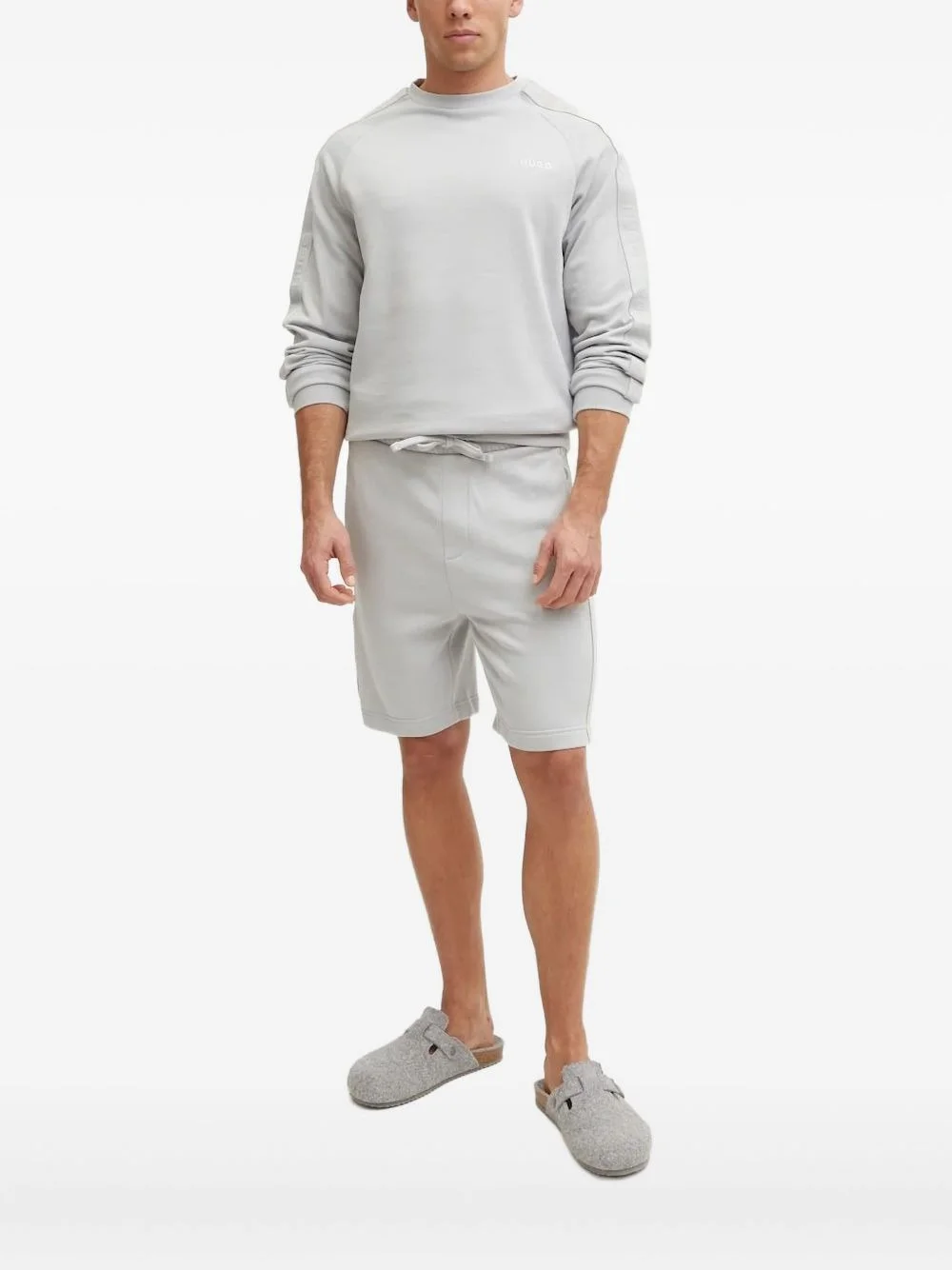 logo-embroidered raglan-sleeve sweatshirt - 1