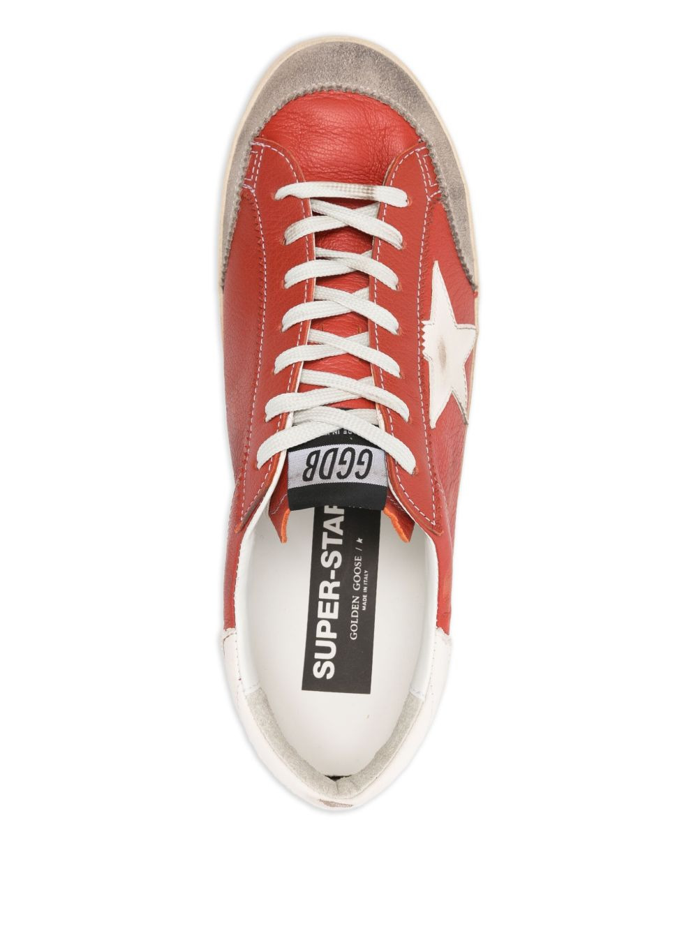 star-patch lace-up sneakers - 4
