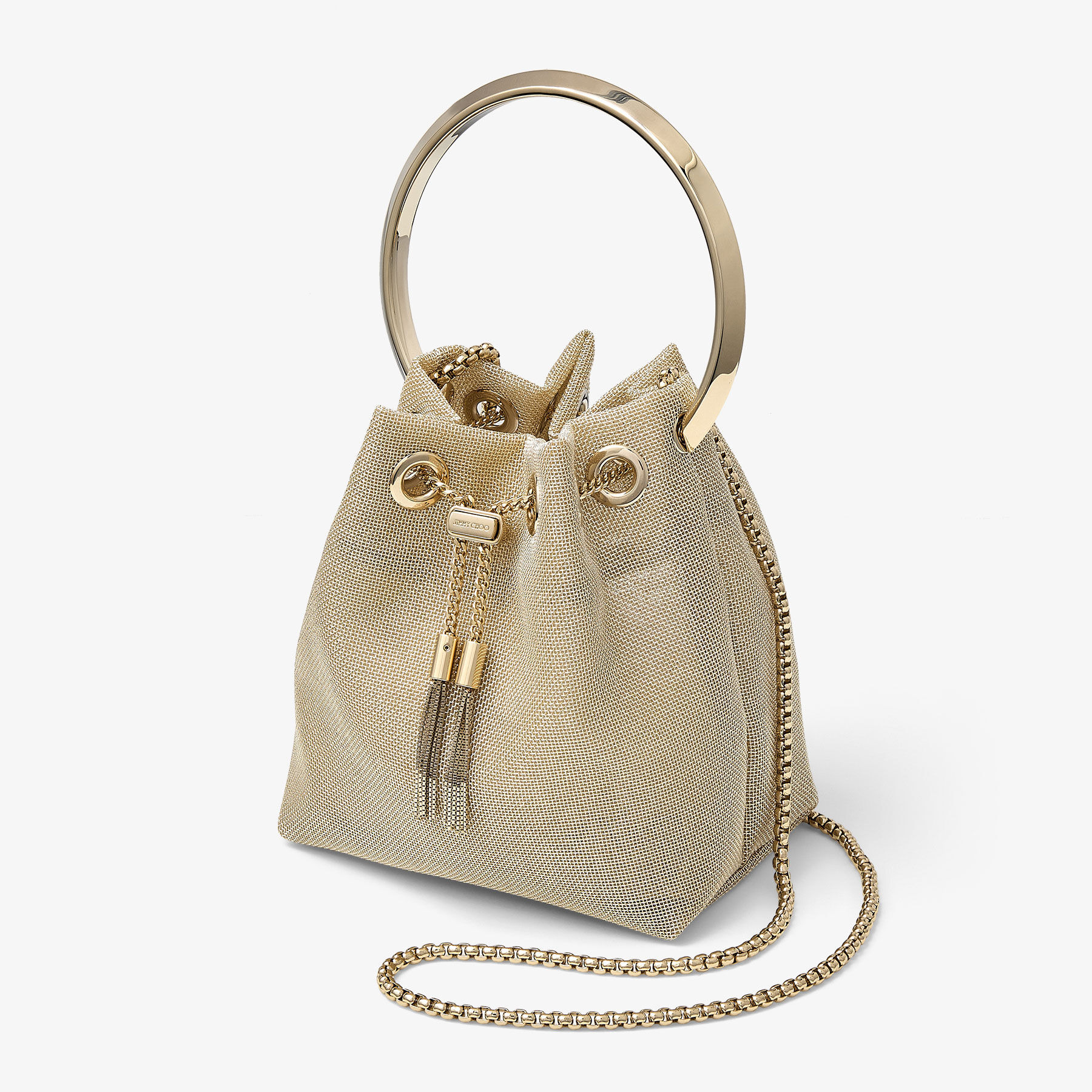 Bon Bon
Champagne Metallic Mesh Bag - 3