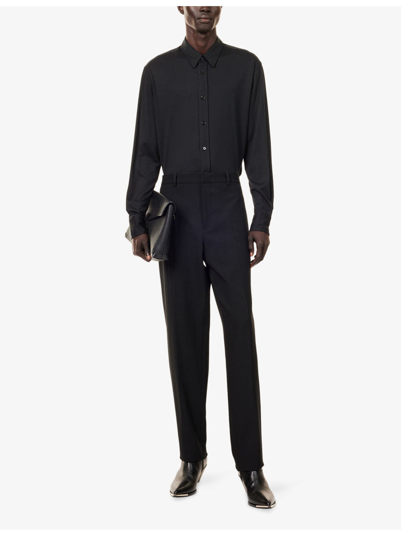 TOM FORD Regular-Fit Button-Up Silk and Cotton-Blend Shirt outlook