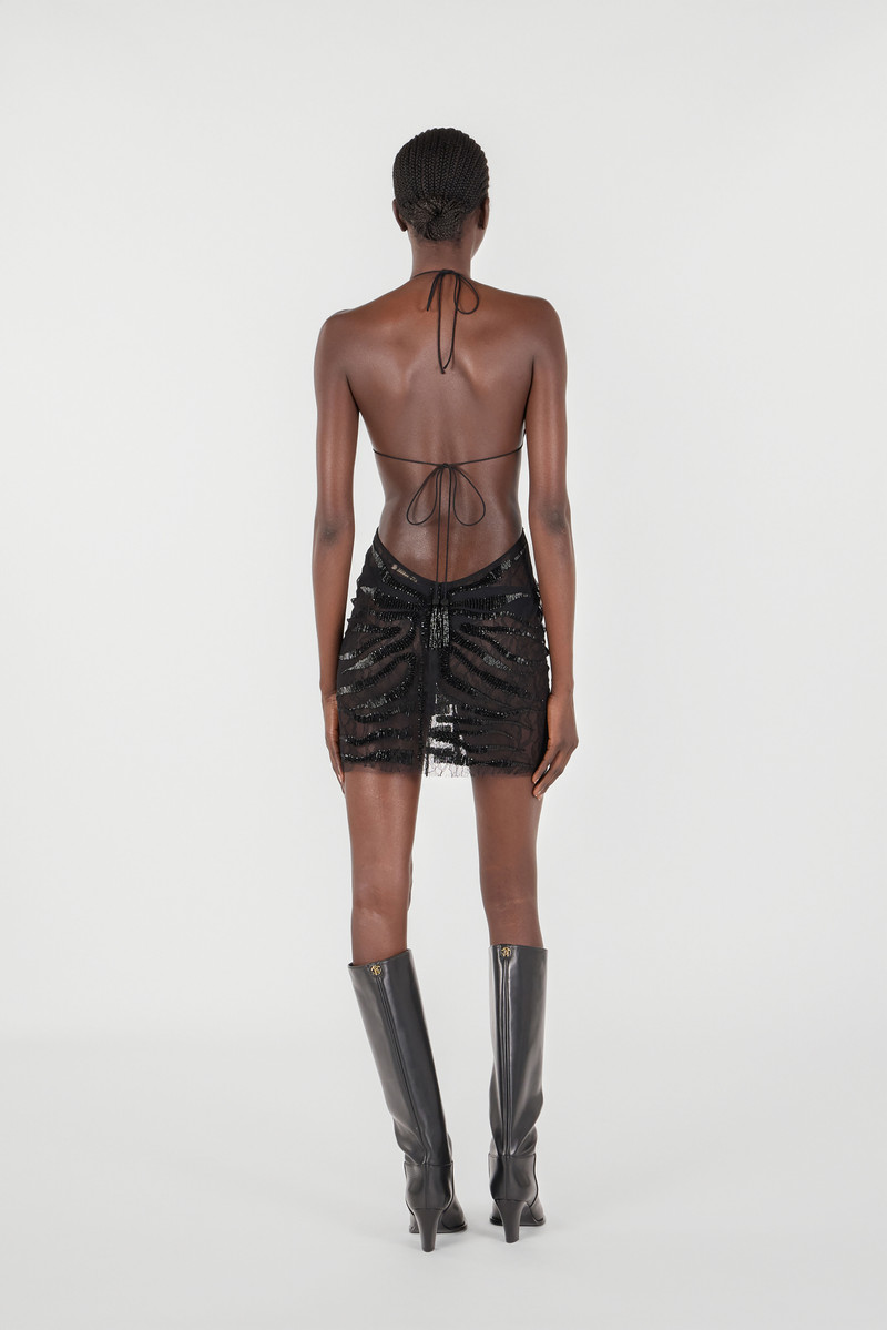 Ray Of Gold Sequined Mini Dress 4