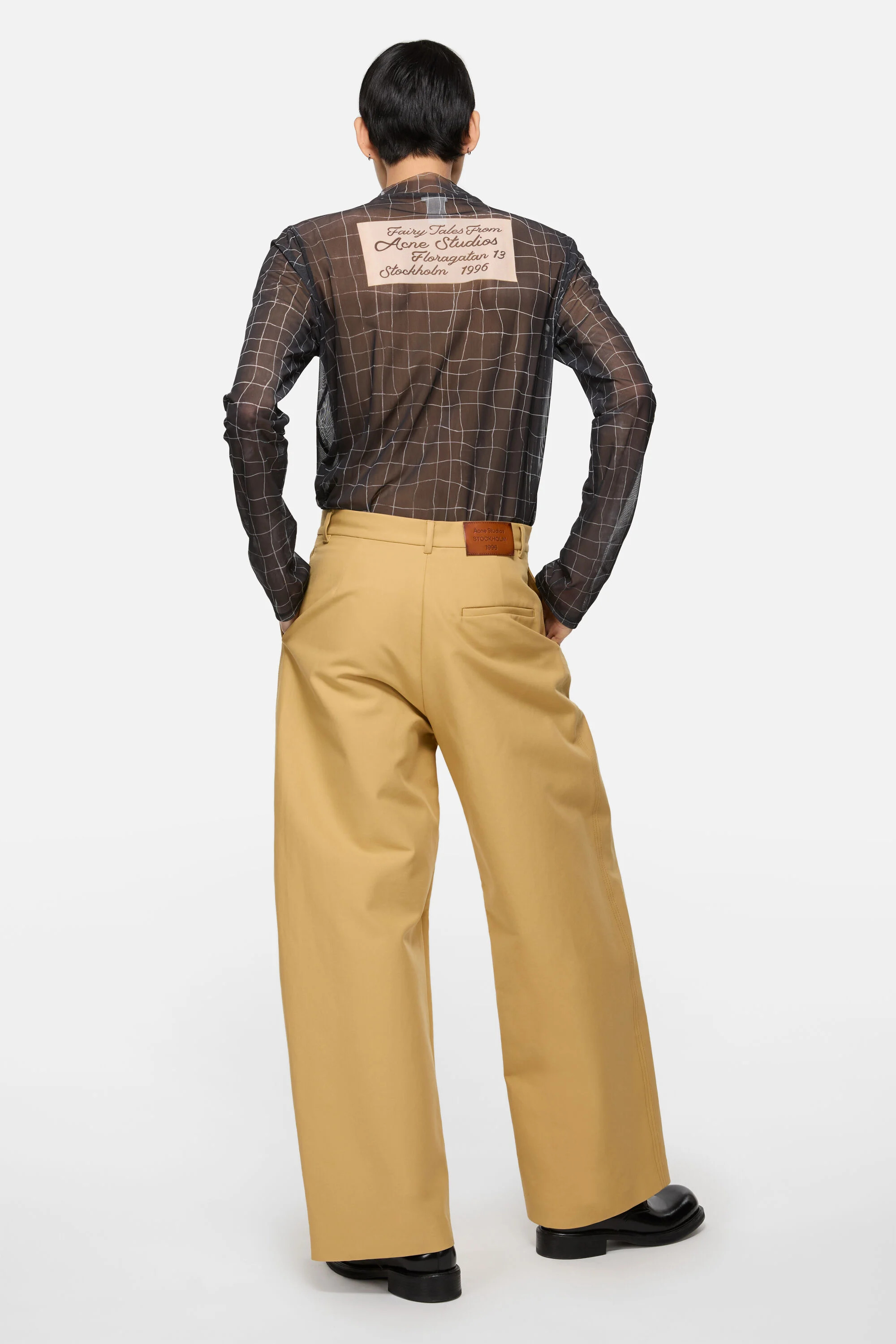 Satin trousers - Sand beige - 3