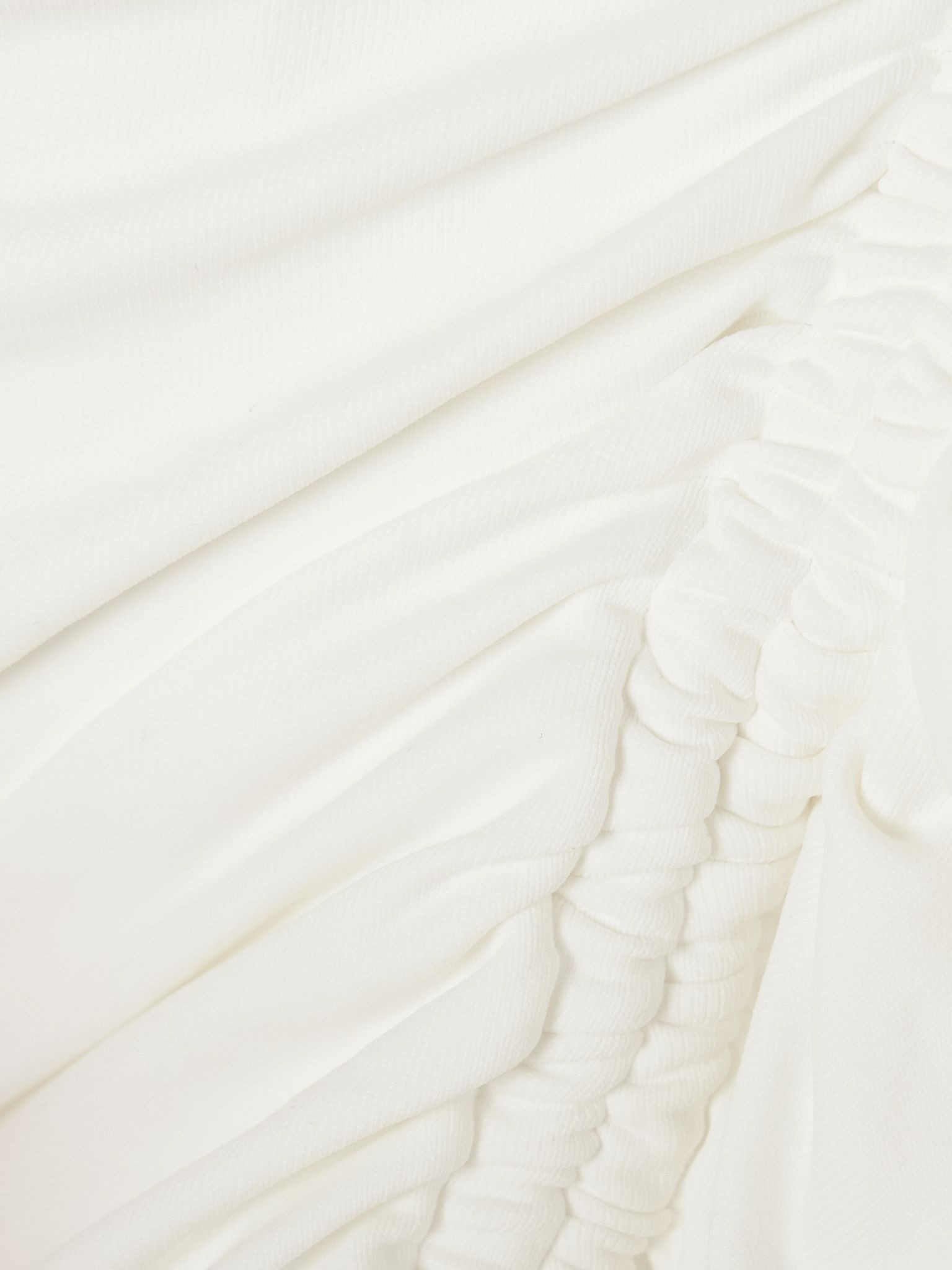 Sydney strapless ruched swimsuit White - 4