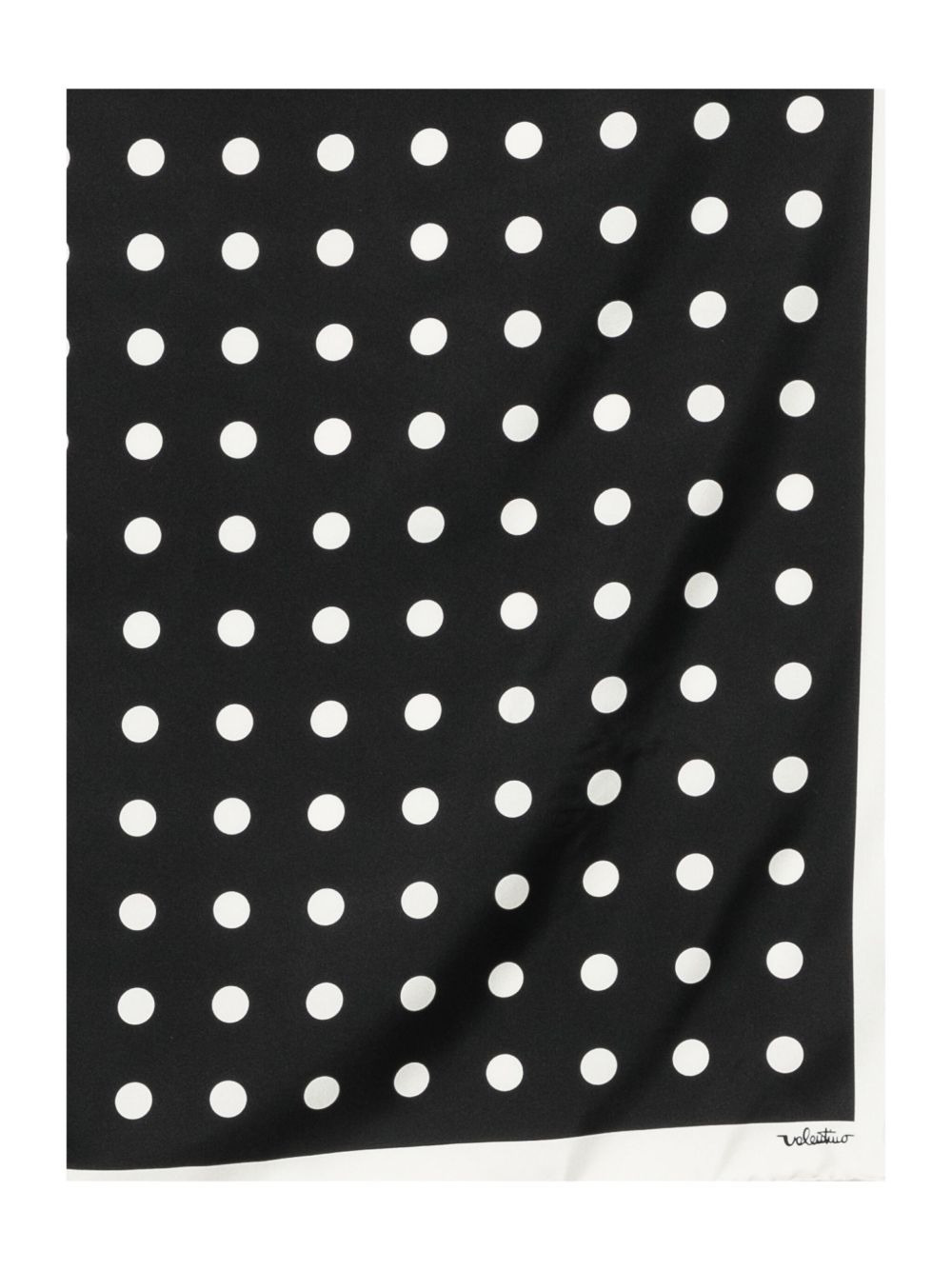 polka dots silk scarf - 2