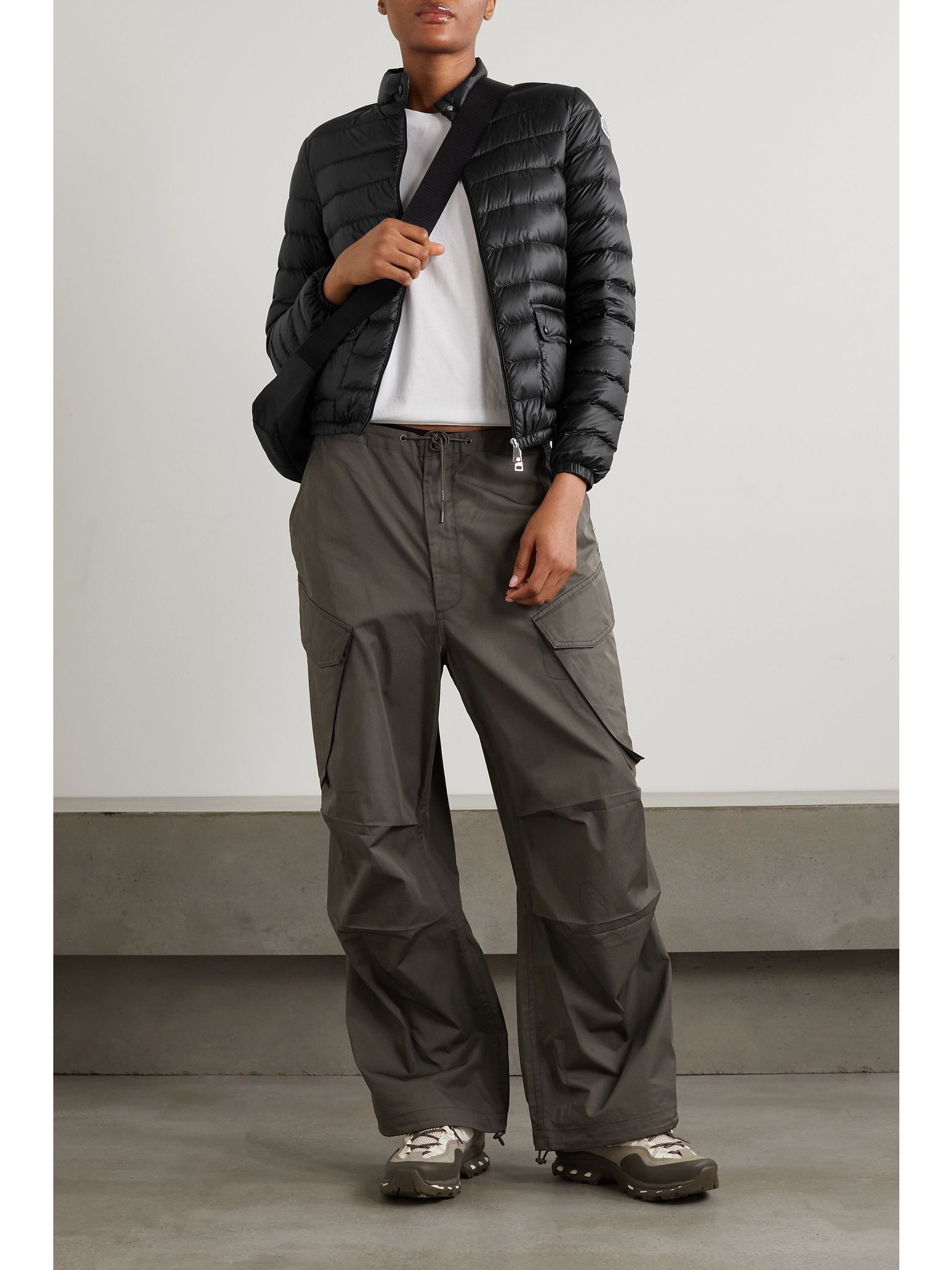 Lans quilted padded shell down jacket Black - 2