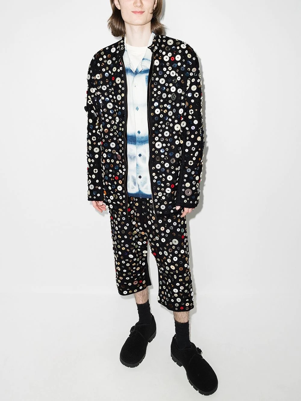 Albert button-embellished jacket - 6