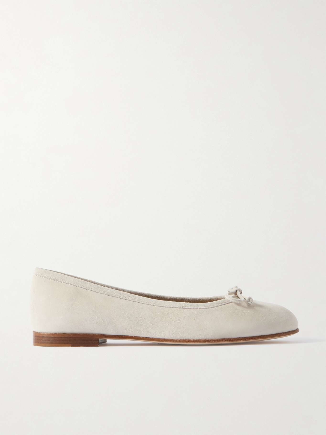 Veralli bow-detailed suede ballet flats - 1