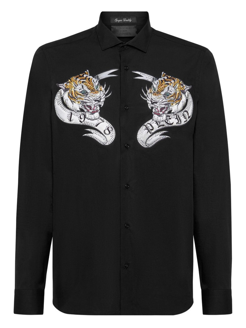 PHILIPP PLEIN Gothic Plein-print shirt outlook