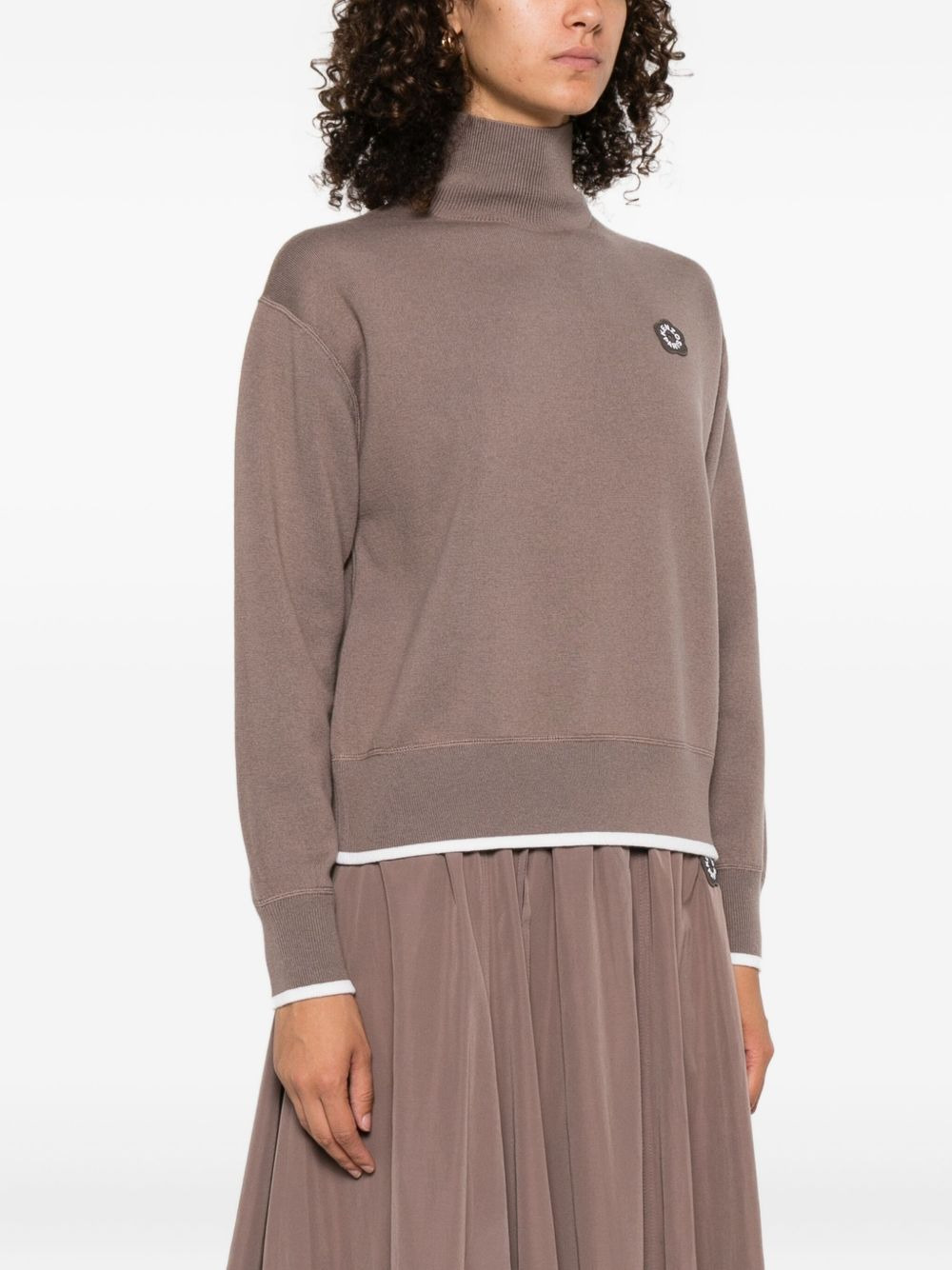 Boke Flower 2.0 embroidered high-neck sweater - 3