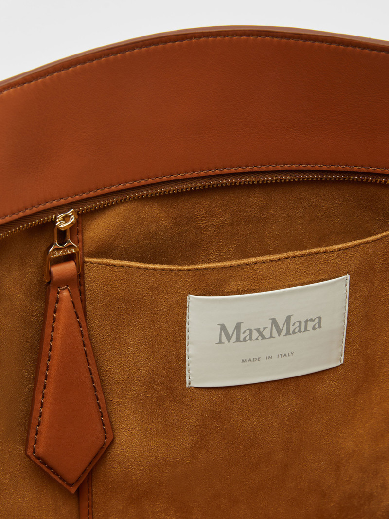 MAXIMA Leather shopping tote 4