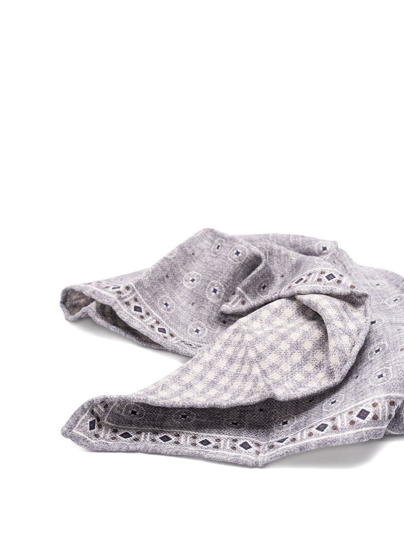 Brunello Cucinelli patterned silk scarf outlook
