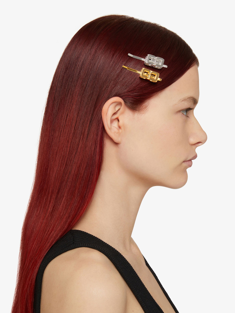 G CUBE TWO-TONE HAIR SLIDE 3