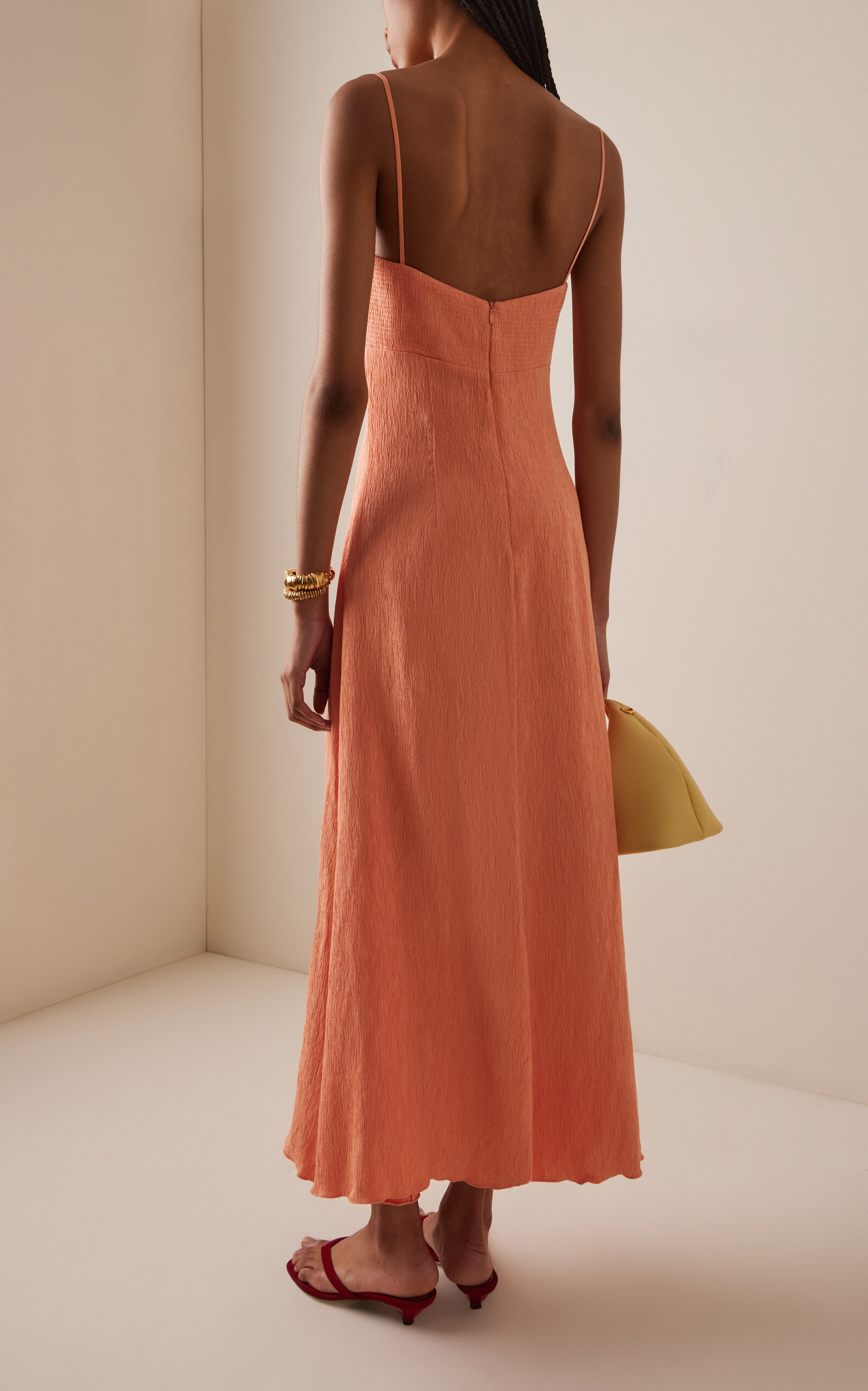 Dream Spinner Silk Maxi Dress pink - 4