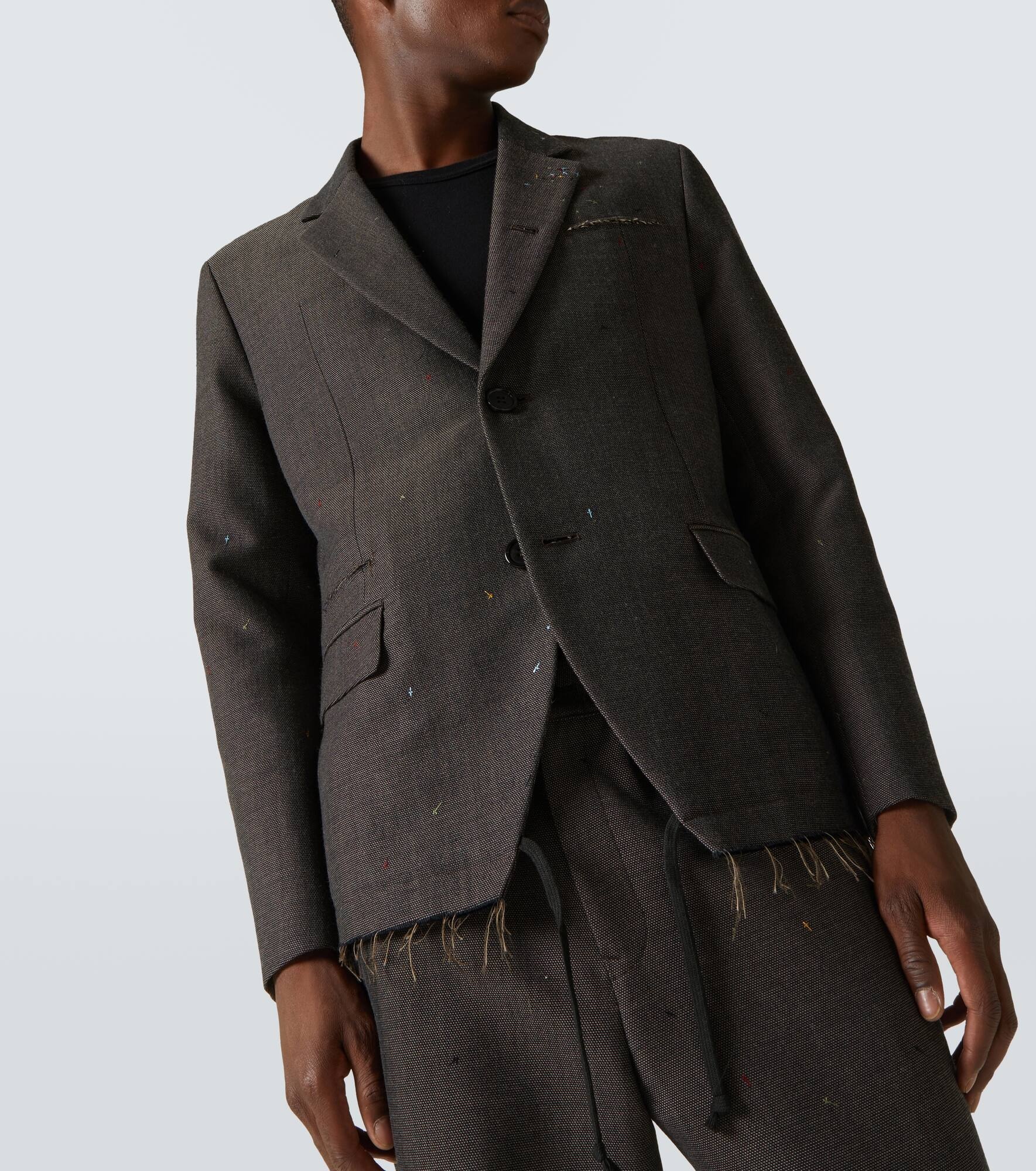 Embroidered blazer - 5