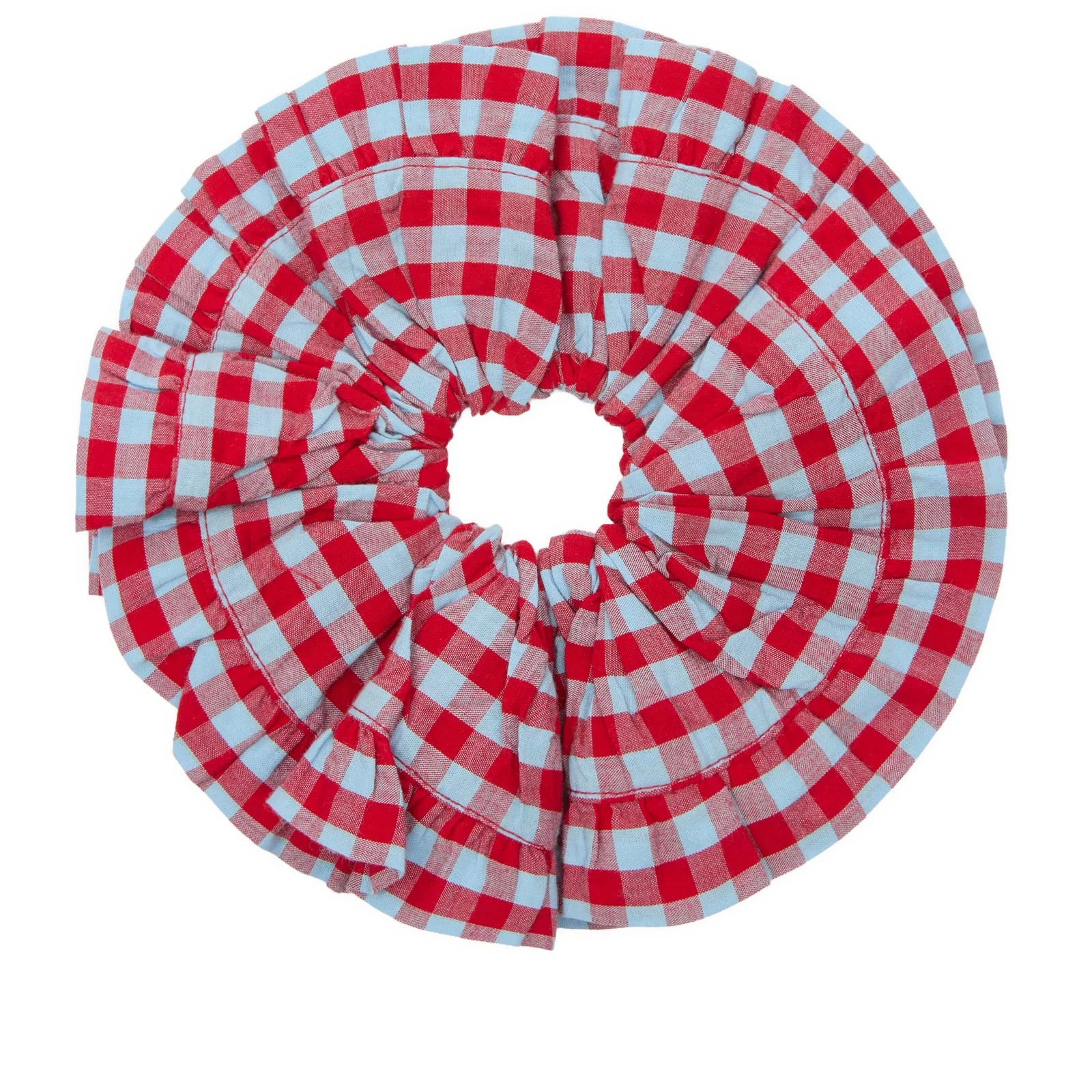 Damson Madder Frill Edge Scrunchie - 1