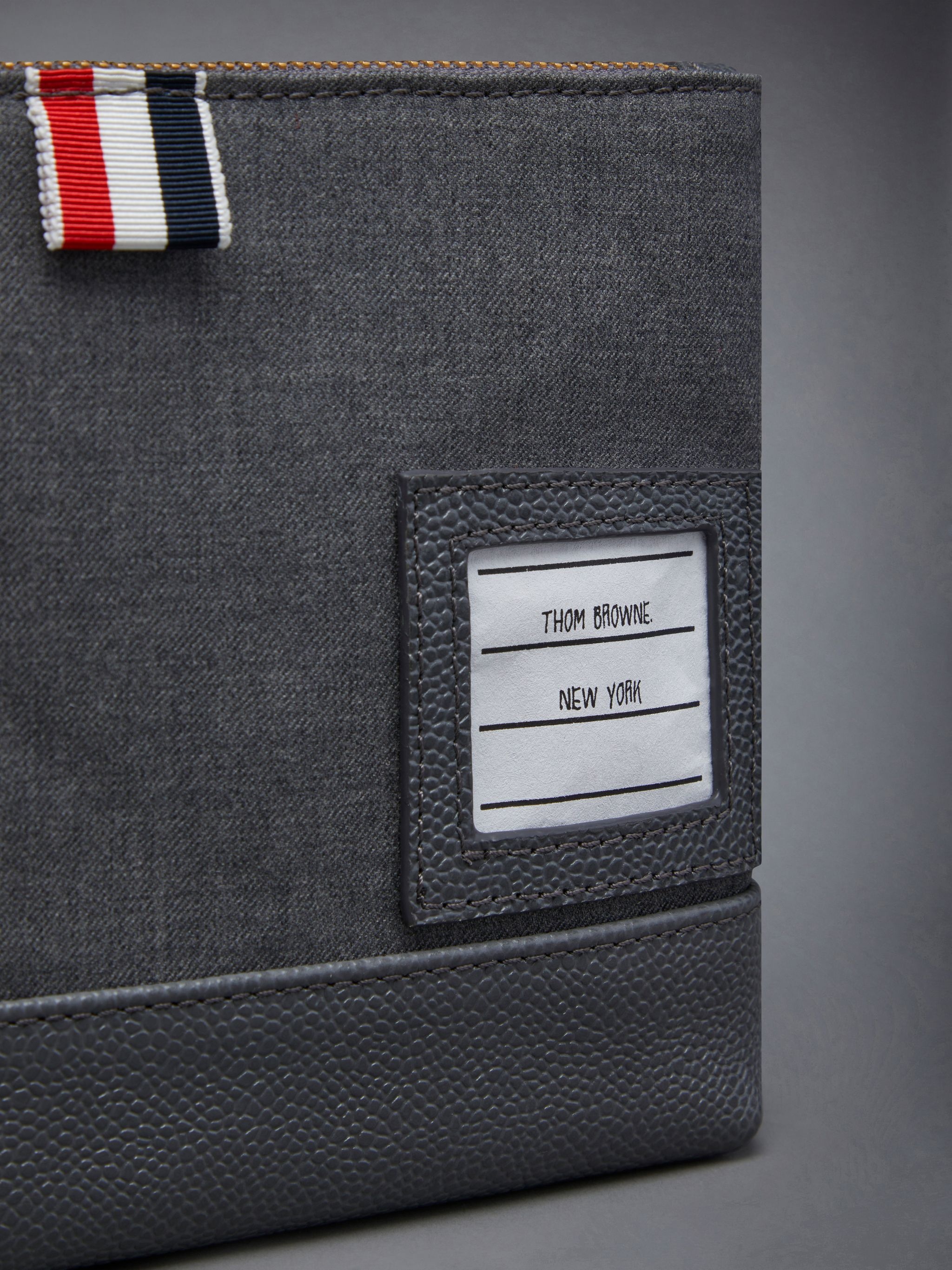 Super 120's Twill Zip Pouch - 3