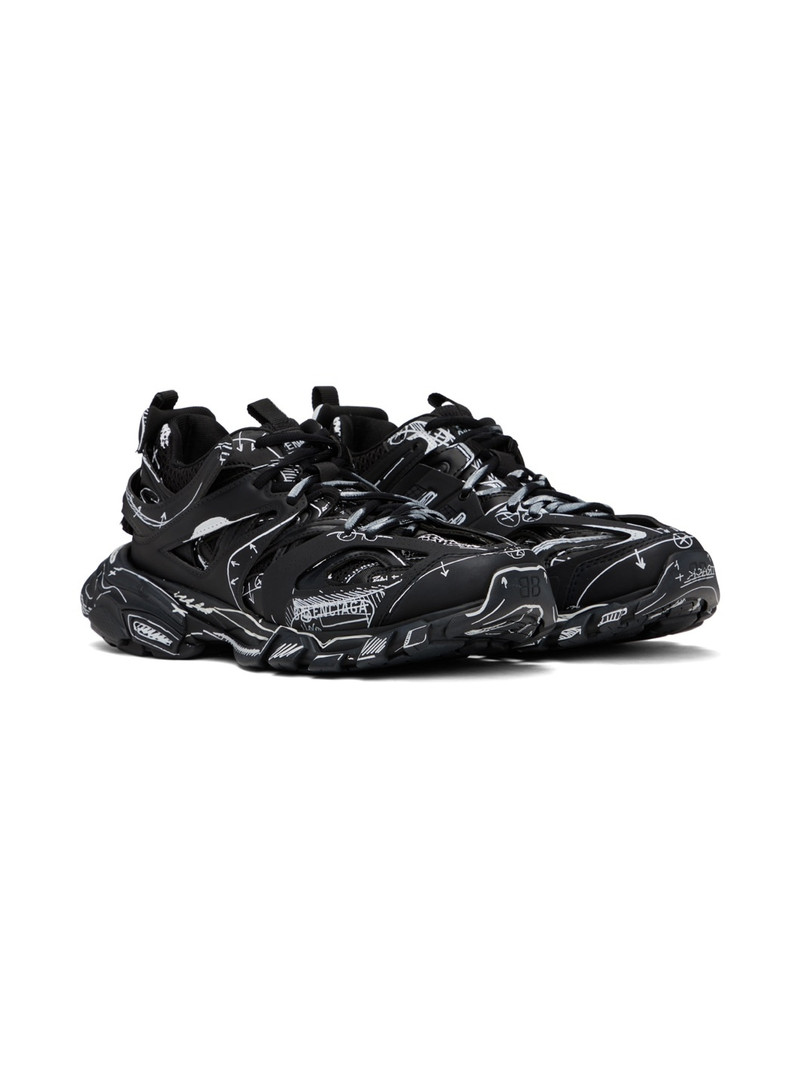 Black & White Track Sneakers 4