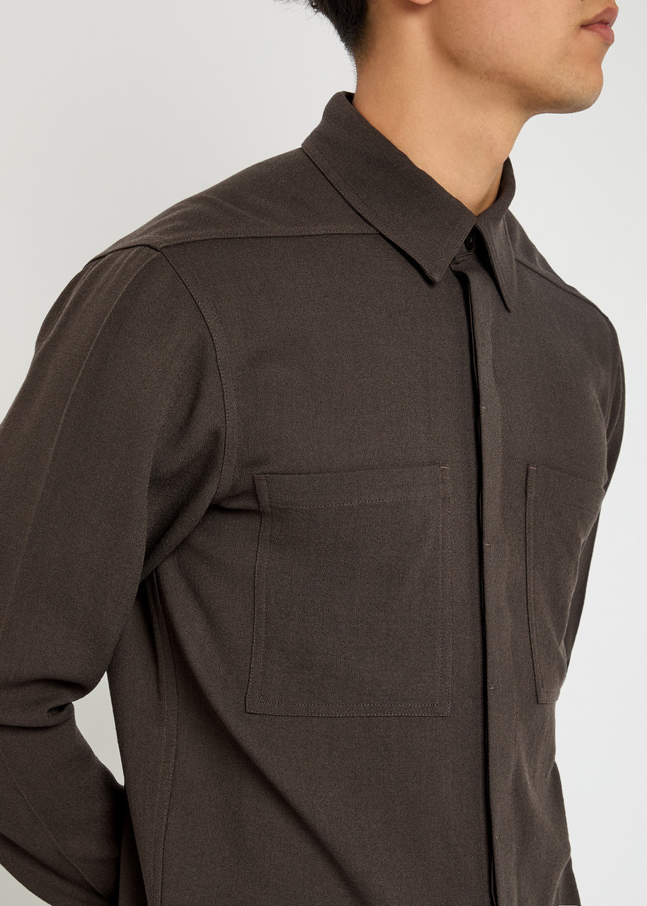 Rick Owens Work Wool Shirt - 5