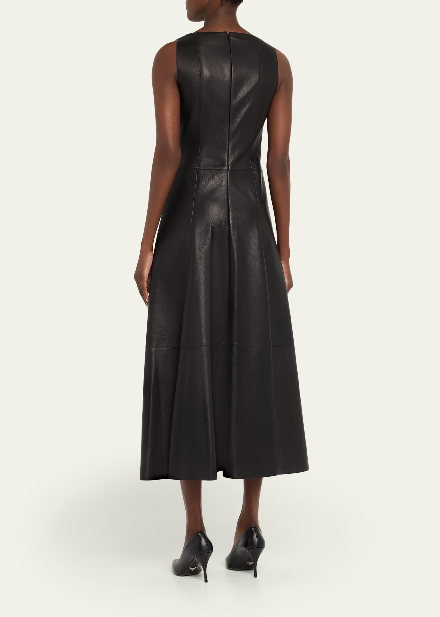 Nappa Leather Midi Dress - 3