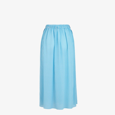 FENDI Check motif silk skirt outlook