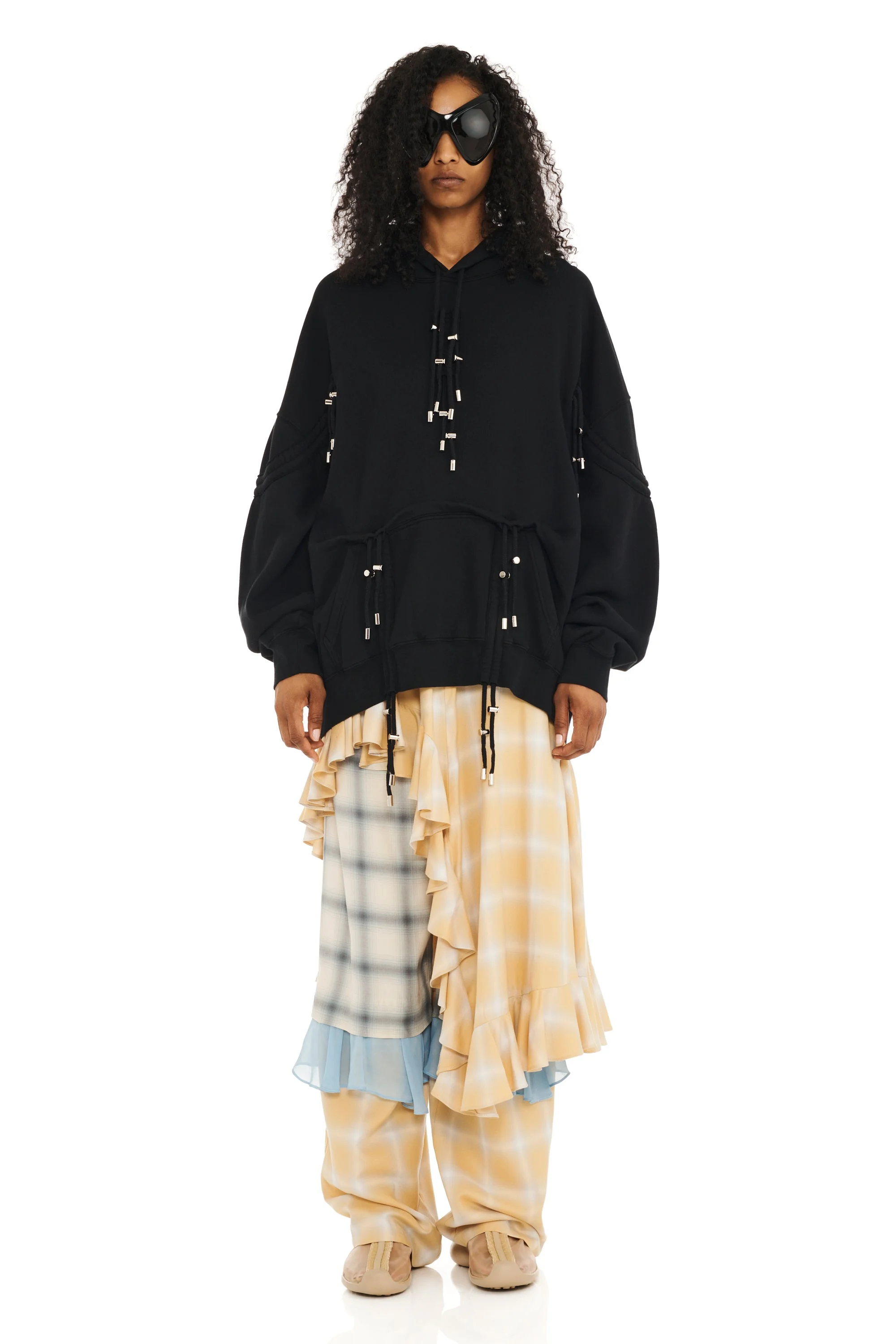 BLACK BURST HOODIE - 1