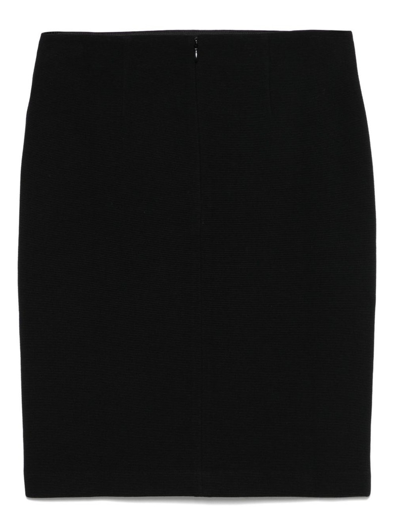 EMPORIO ARMANI ribbed mini skirt outlook