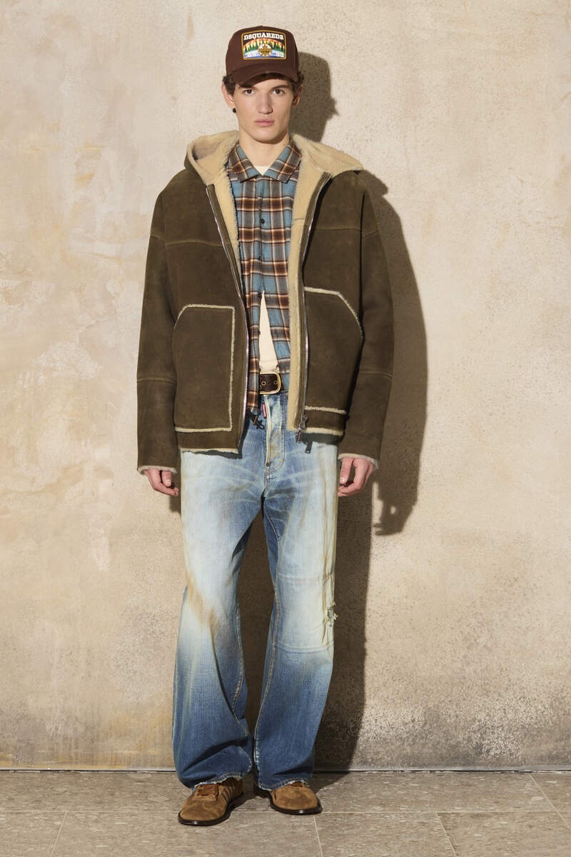SHEARLING HOODED SWEATSHIRT - 6