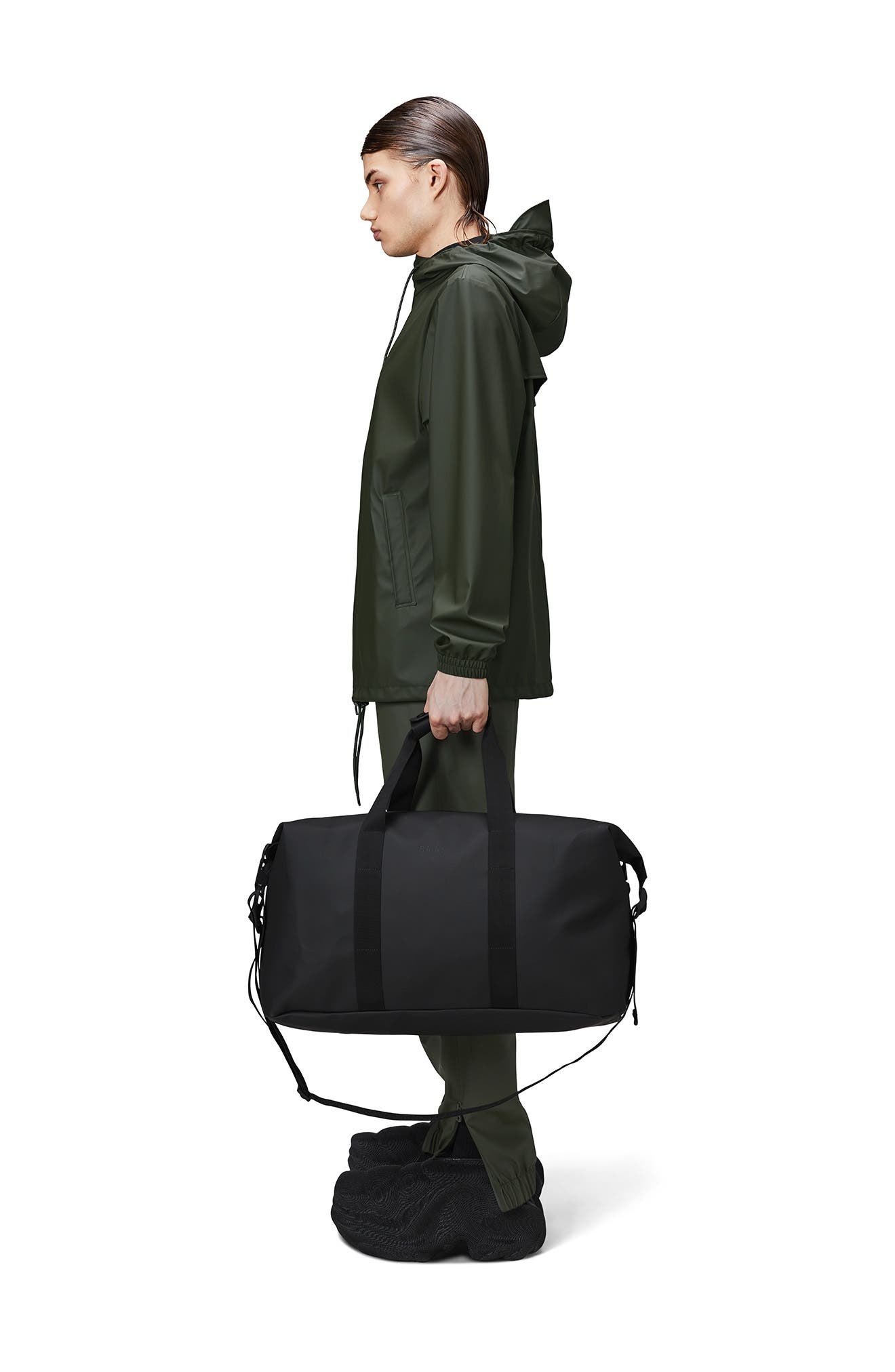 Rains Hilo Waterproof Weekend Bag in Black at Nordstrom - 5