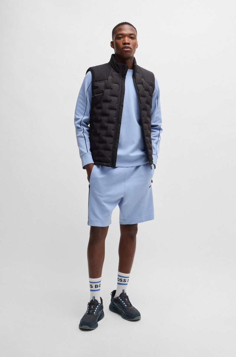 BOSS TTNM EVO SUEDE, LEATHER AND MESH TRAINERS WITH RIBBED SOLE outlook