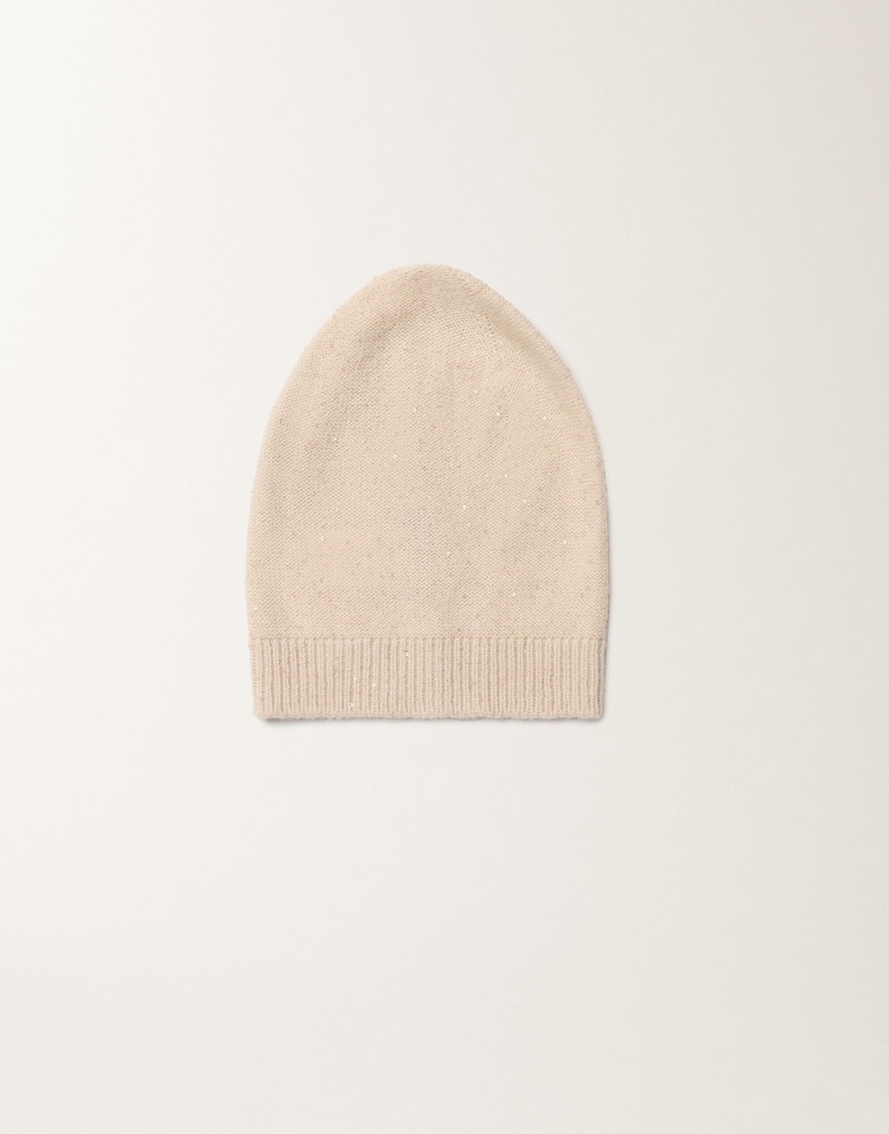 Wool and silk hat with sequins 1