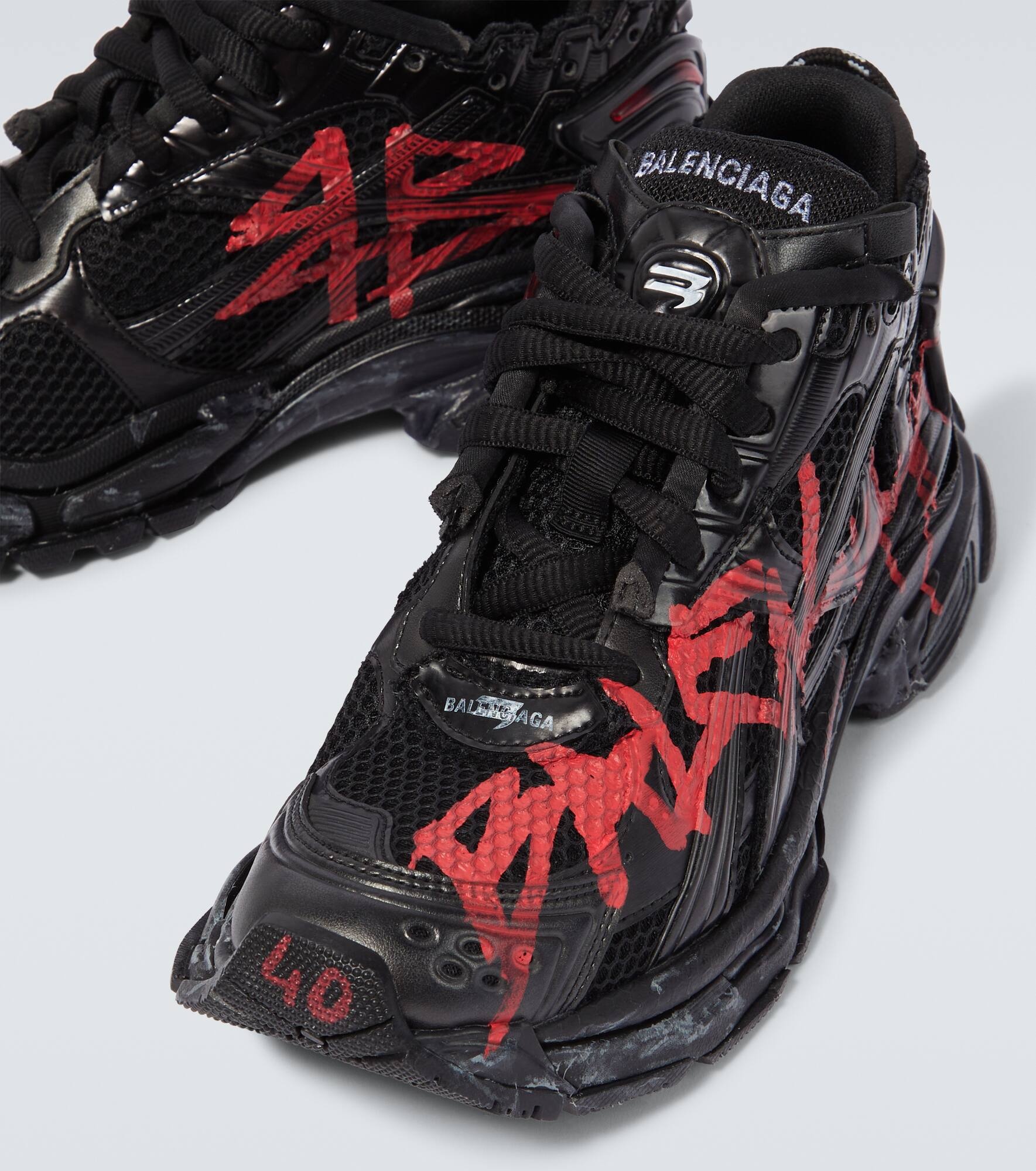 Runner Graffiti printed sneakers - 3