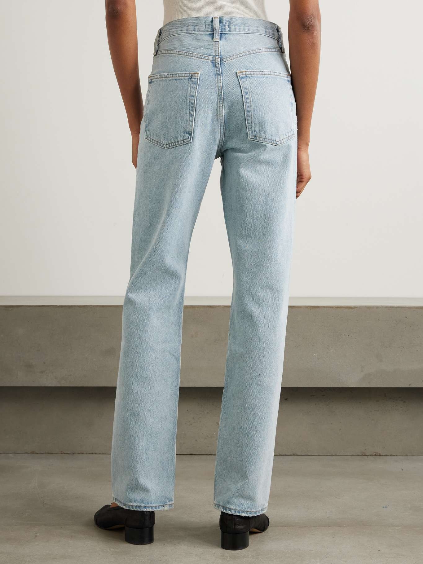 Kelly high-rise straight-leg jeans Light denim - 4
