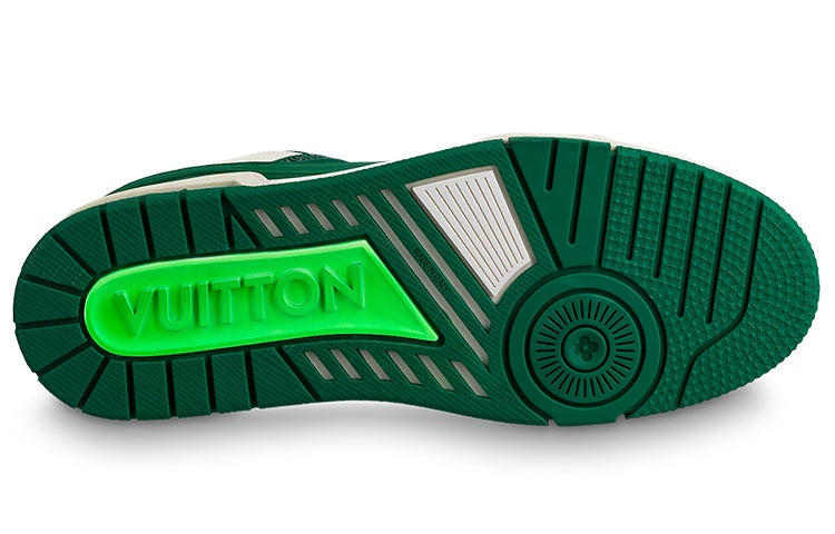 LOUIS VUITTON Trainer Sneakers 'White Green' 1A8125 - 4
