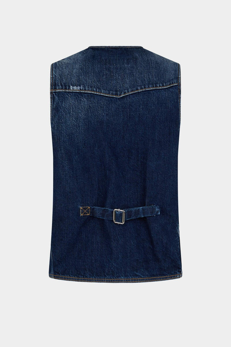 DSQUARED2 PATCHWORK WASH VEST outlook