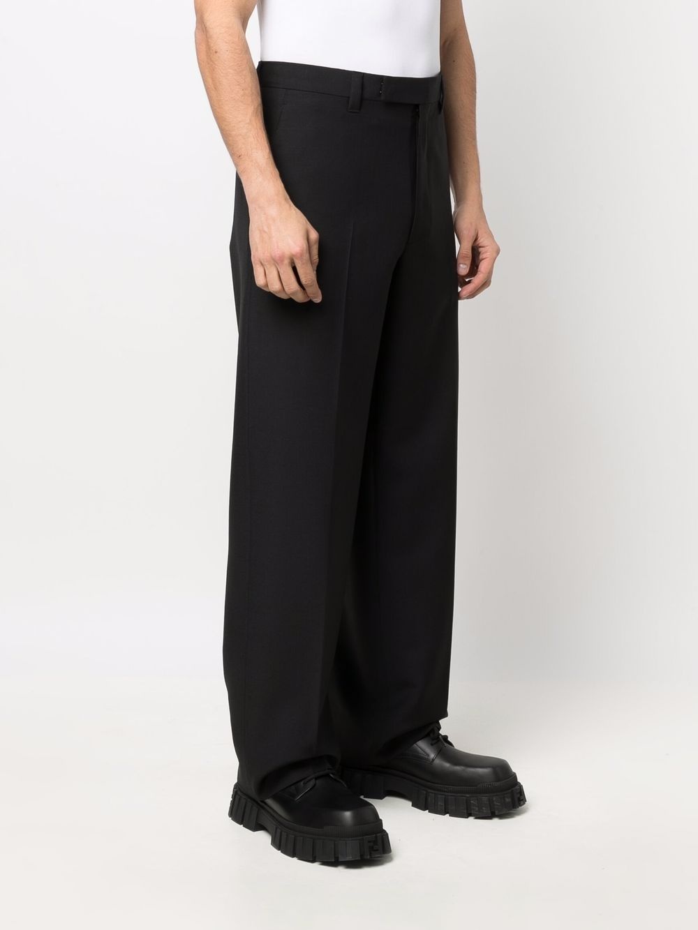 straight-leg tailored trousers - 3