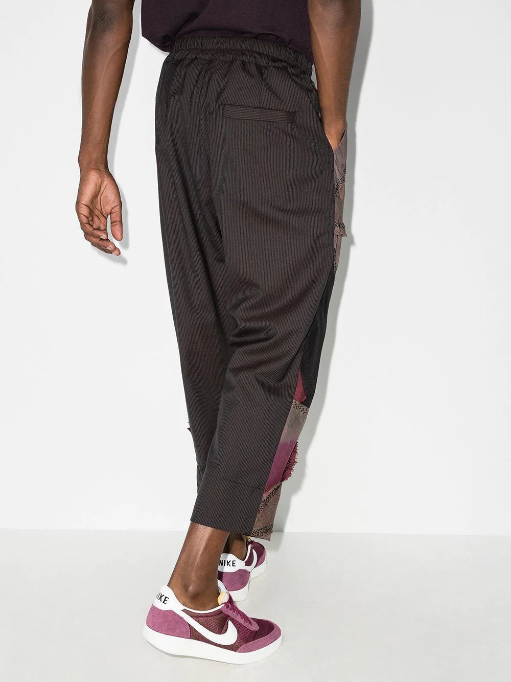 Gerald patchwork cropped trousers - 3