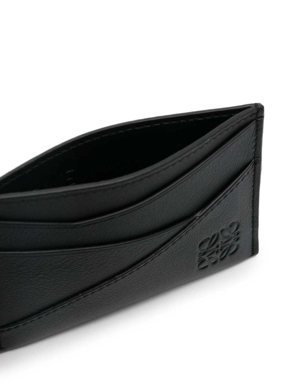 logo-embossed leather cardholder - 3