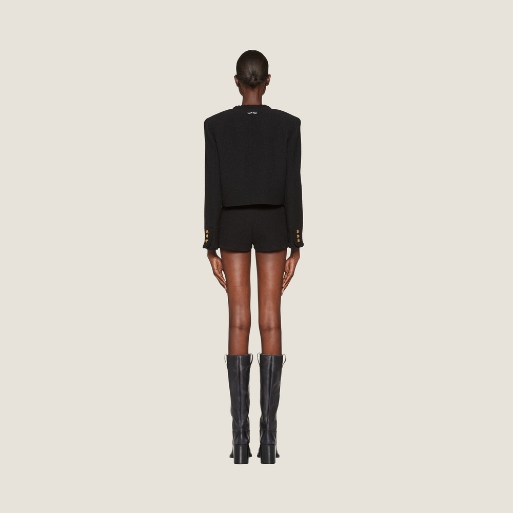 Bouclé single-breasted jacket - 2