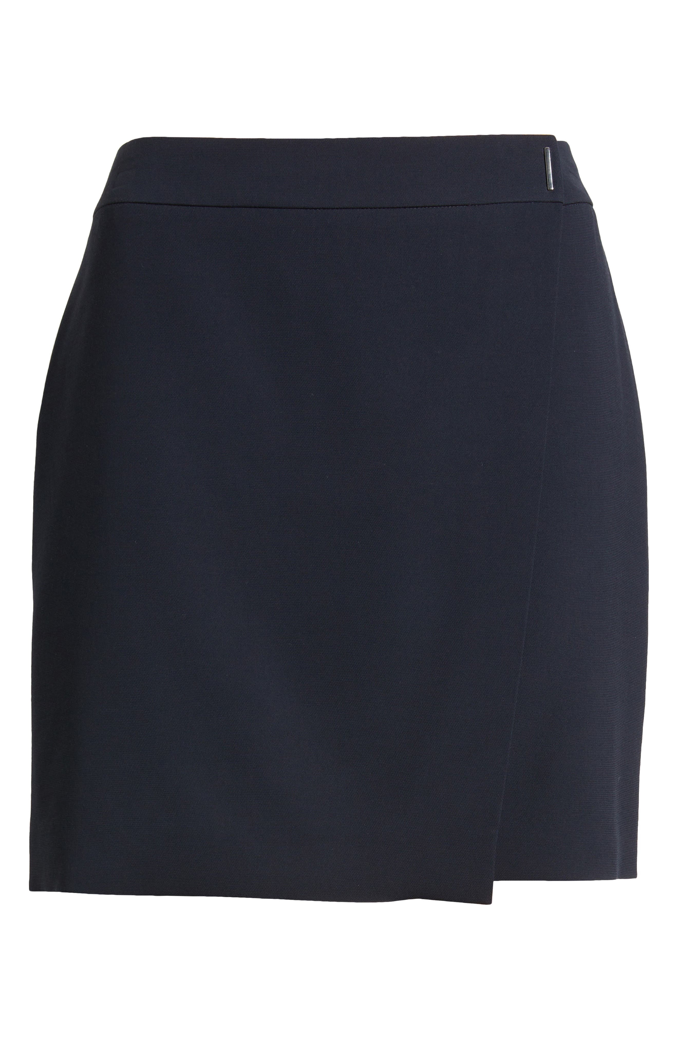 BOSS Vandera Wrap Front Miniskirt in Sky Captain at Nordstrom - 5