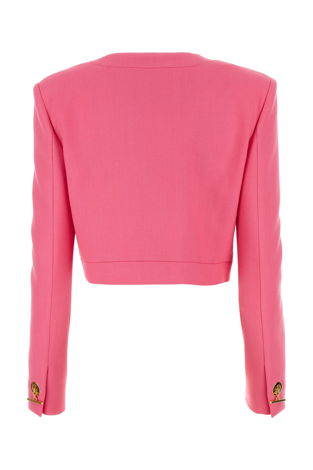 Fuchsia stretch gabardine blazer - 2