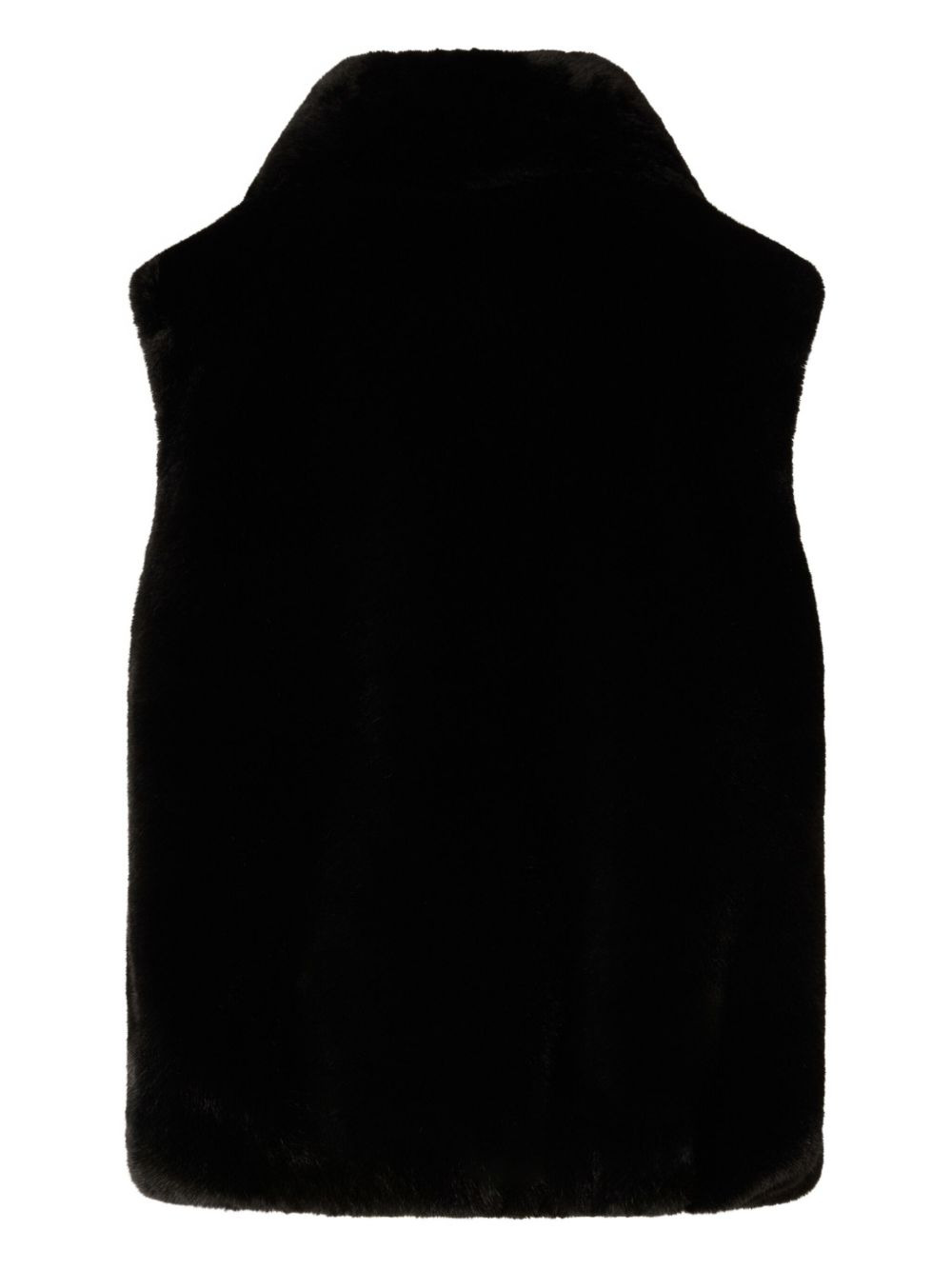 faux-fur zip-front vest - 2