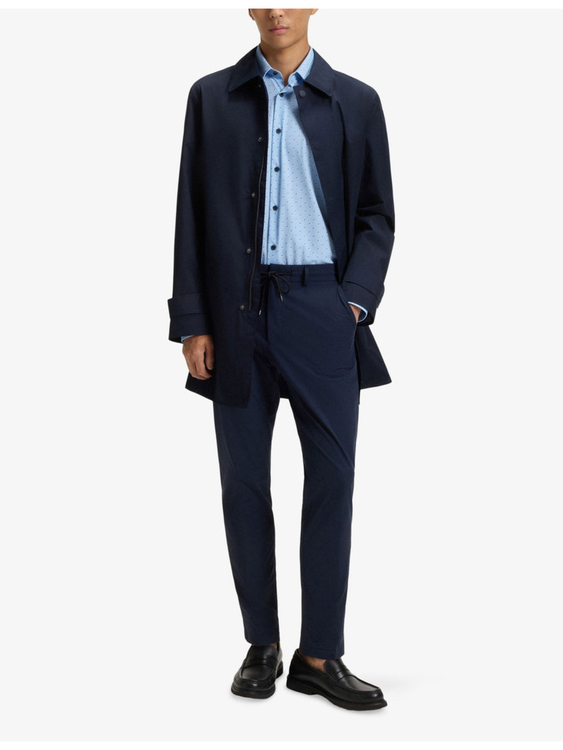 BOSS Long-Sleeved Slim-Fit Stretch-Jersey Shirt outlook