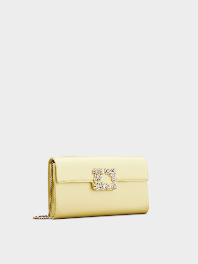 Roger Vivier Efflorescence Clutch in satin outlook